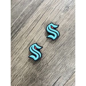 Seattle Kraken Hockey Team Charm For Crocs Shoe Charms - 2 Pieces